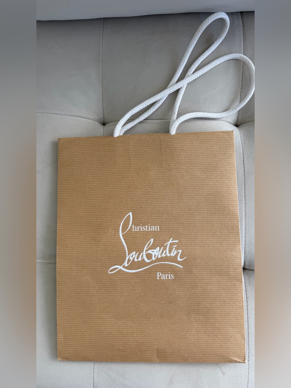 Christian Louboutin Shopping bags with White Rope Handles